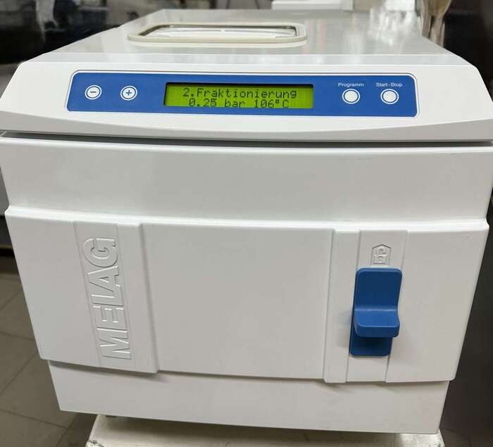 Стоматологічний Автоклав Melag 31B Виробник Німеччина автономний об єм камери 18л Рік гарантії Zooble.com.ua