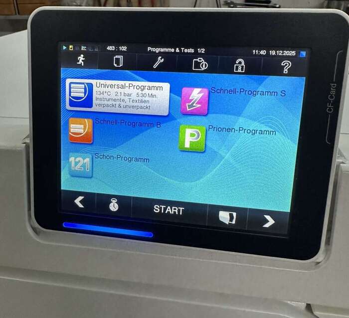 Стоматологічний Автоклав MELAG Vacuklav 40B+Evolution Рік виробництва: 2019 Об`єм камери: 18л Zooble.com.ua