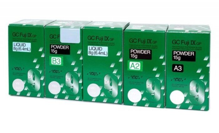 Стоматологічний цемент самотверднучий склоіономерний пакованої в`язкості, для реставрацій Fuji IX GP (Фуджі 9) А2, А3, В Zooble.com.ua