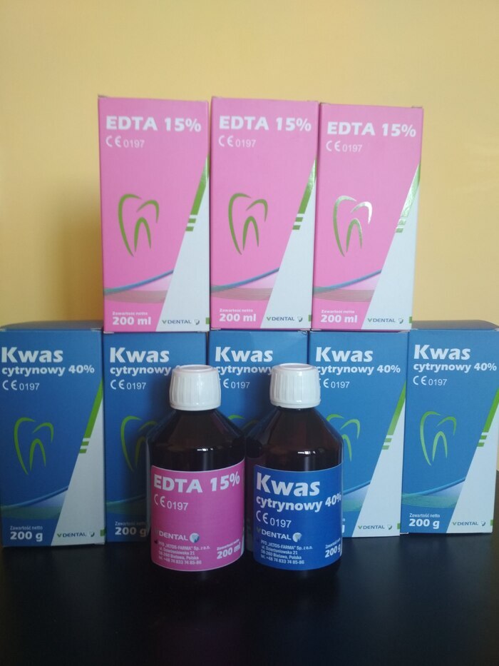 Супер пропозиція!!! EDTA 15%. Виробник vdental. 200ml. Лимонна кислота 40%.200g. Zooble.com.ua