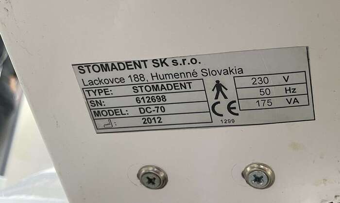 Установка STOMADENT Impuls-200 (Словакия) 2012год. Кресло DC-70. Помпа UNI-JET-75 CATTANI. Сепаратор MST1 ECO, Metasys. Zooble.com.ua