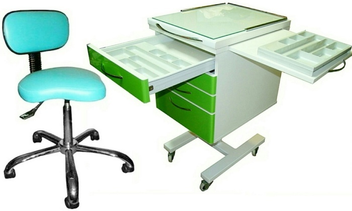 Врачебные столики с доводчикими, шириной 40-60см. Разные модели и расцветки. Медицинские стулья, мебель под заказ. Zooble.com.ua