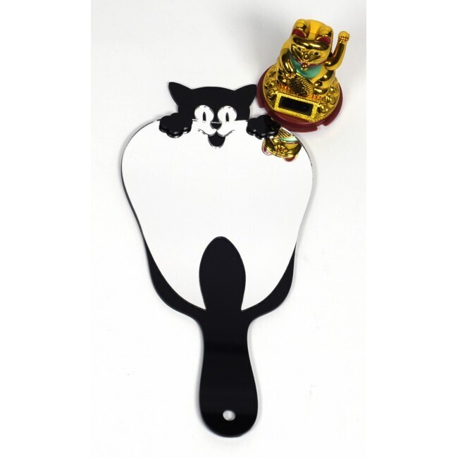 Зеркало зуб с котиком. Акрил. цвет на выбор. Будем на выставке медвин 7...9 февраля Zooble.com.ua